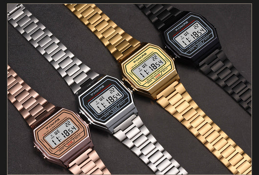 Reloj Retro Dorado Minimalista de Moda Casual - Image 3