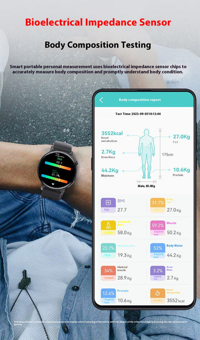 Pulsera Inteligente con Monitor de ECG y Glucosa - Control de Salud 24/7 - Image 31