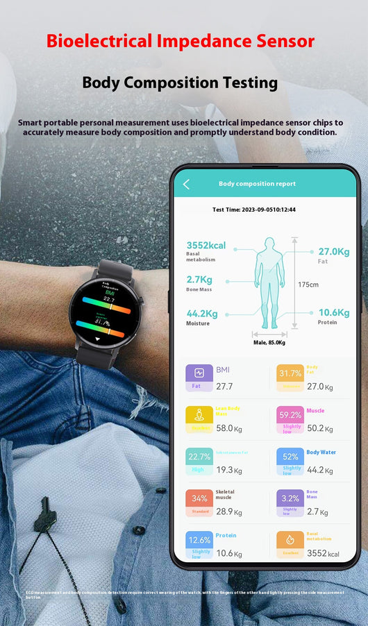 Pulsera Inteligente con Monitor de ECG y Glucosa - Control de Salud 24/7 - Image 31