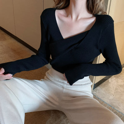 Suéter de Cuello Cruzado con Mangas Largas - Image 15
