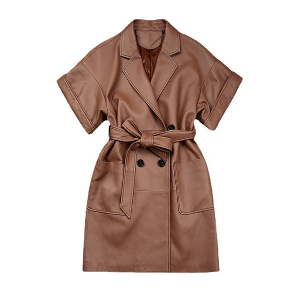 Abrigo Tipo Trench Elegante para Mujer - Corte Slim y Solapa Clásica
