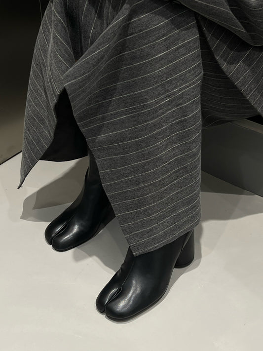 Botas Altas con Tacón Grueso y Punta Abierta para Mujer - Image 2