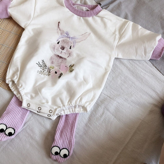 Enterizo Infantil Conejo Adorable con Leggings - Image 6