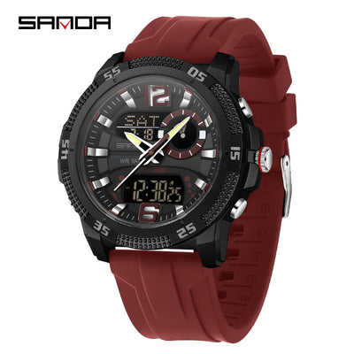 Reloj Deportivo Electrónico SANDA con Alarma y Luz Nocturna para Hombre - Image 9