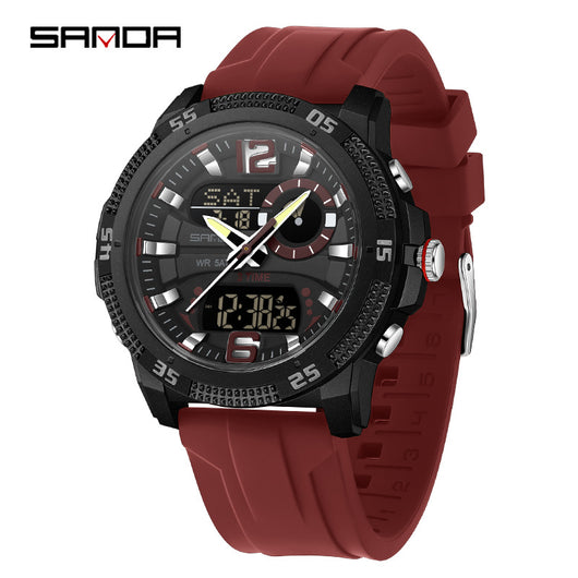 Reloj Deportivo Electrónico SANDA con Alarma y Luz Nocturna para Hombre - Image 9