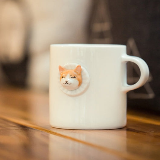 Taza de Cerámica con Diseño de Gato Adorable para Personalidad Creativa - Image 12
