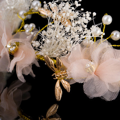 Tocado Nupcial de Gipsófila en Seda - Elegancia Delicada para tu Boda - Image 9