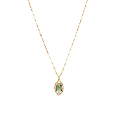 Collar de Plata 925 con Peridoto Natural Vintage Exquisito - Image 9