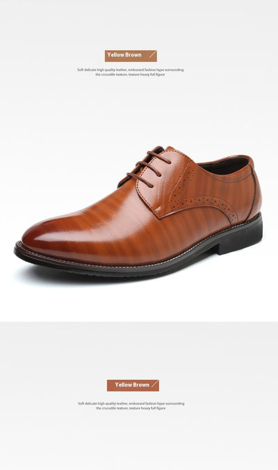 Zapatos de Cuero Británicos Talla Grande para Hombre - Image 21