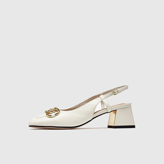 Zapatos de Cuero para Mujer con Tacón Grueso y Punta Cuadrada - Image 10