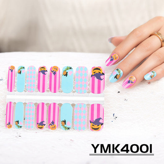 Pegatinas de Uñas Temática Halloween - Calaveras, Hojas de Otoño y Calabazas - Image 11