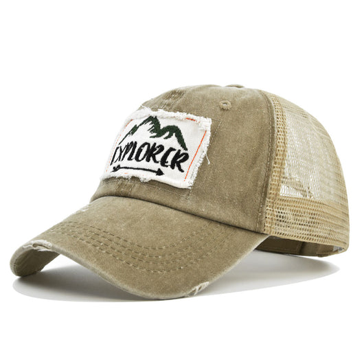 Gorra de Béisbol Vintage con Bordado Desteñido y Visera Curva de Malla - Image 14