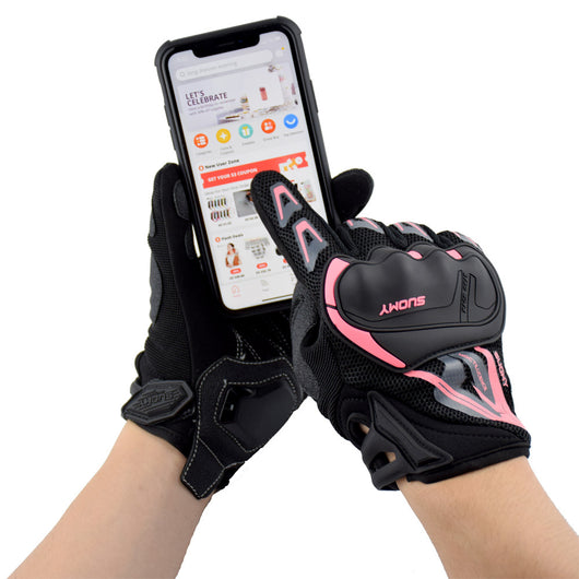 Guantes Moto Táctiles con Malla Transpirable - Image 4