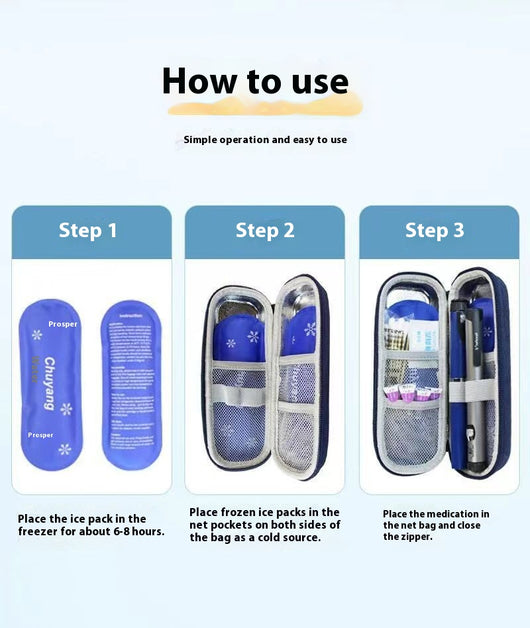 Estuche Refrigerado para Insulina con Bolsa de Hielo Reutilizable - Image 11