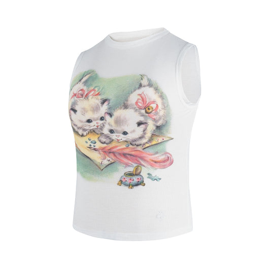 Playera para Gato con Estampado de Tinta Blanca sin Pegamento - Tres Colores - Image 11