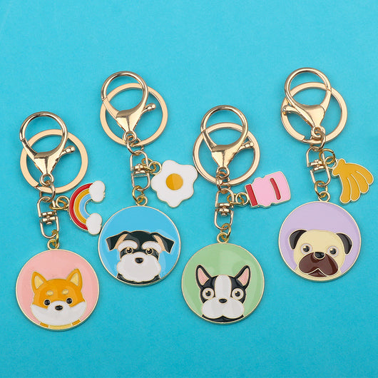 Llavero de Pareja con Dije Personalizado de Diseño Exclusivo