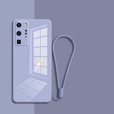 Funda de Vidrio Templado Macaron con Cuerda y Líquido - Image 2