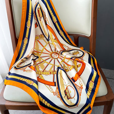 Pañuelo de Seda Estampado Primavera Otoño - Image 17