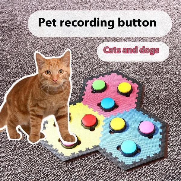 Botón Interactivo de Comunicación para Mascotas - Grabadora de Sonidos para Adiestramiento