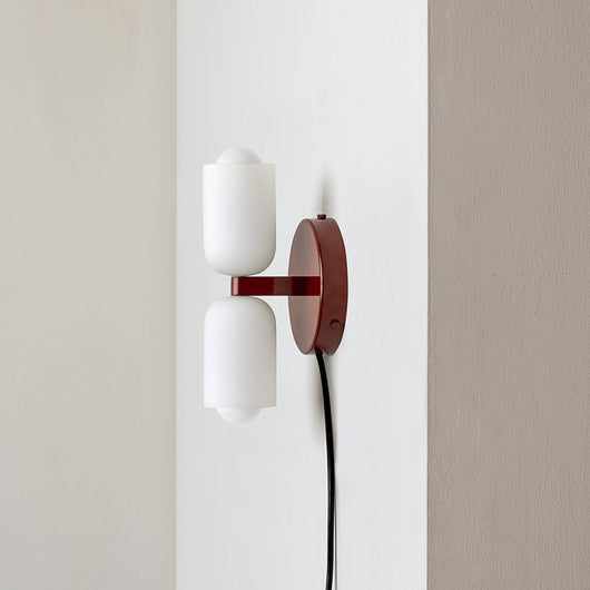 Lámpara de Pared Doble Cabezal Estilo Crema para Dormitorio - Image 2