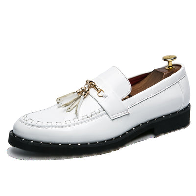 Zapatos de Cuero Casual con Punta Afilada - Diseño Moderno Liso - Image 5