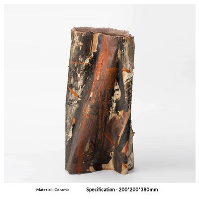 Jarrón Artístico de Cerámica Vintage Inspirado en Wabi-sabi - Image 12