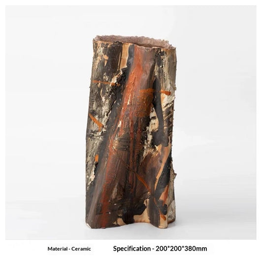 Jarrón Artístico de Cerámica Vintage Inspirado en Wabi-sabi - Image 12