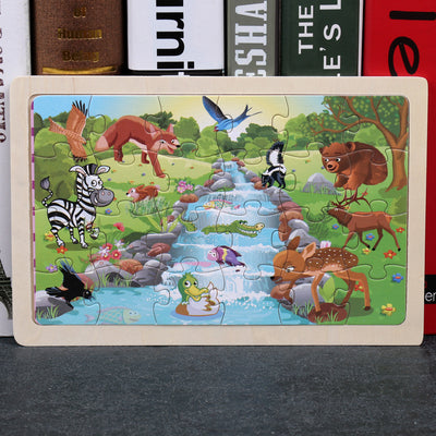 Rompecabezas de Madera Infantil 24 Piezas con Dibujos Animados - Image 22