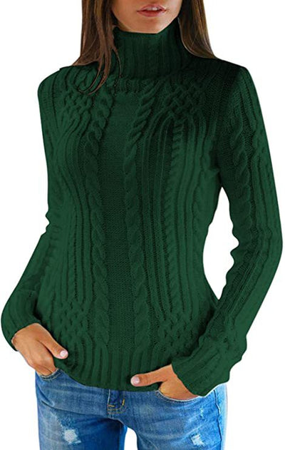 Suéter Ajustado de Cuello Alto para Mujer - Diseño Elegante y Versátil - Image 4