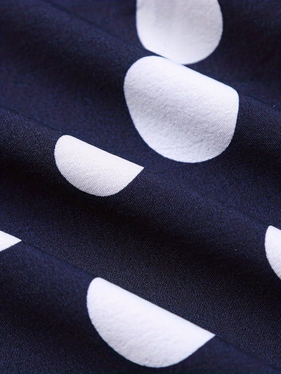 Camisa Casual de Manga Larga con Estampado de Lunares para Adolescentes y Hombres - Image 6