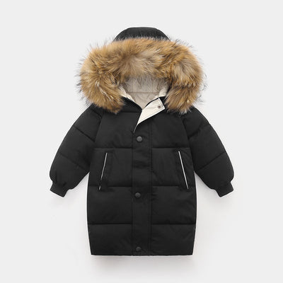 Abrigo Infantil Grueso con Cuello de Pelaje - Talla Mediana y Grande - Image 8