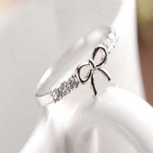 Anillo de Diamante con Moño Elegante - Image 7