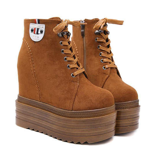 Botas Martin Estilo Salvaje con Aumento Interno 14CM para Mujer - Image 5