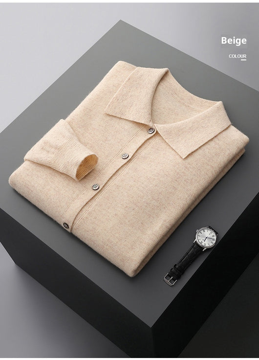 Camisa Interior Clásica de Botones y Color Sólido para Hombre - Image 14