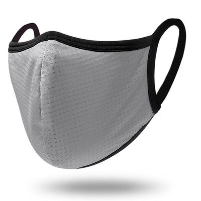 Black breathable polyester dust mask with textured fabric and ear loops, suitable for men and women in all seasons. - Image 8