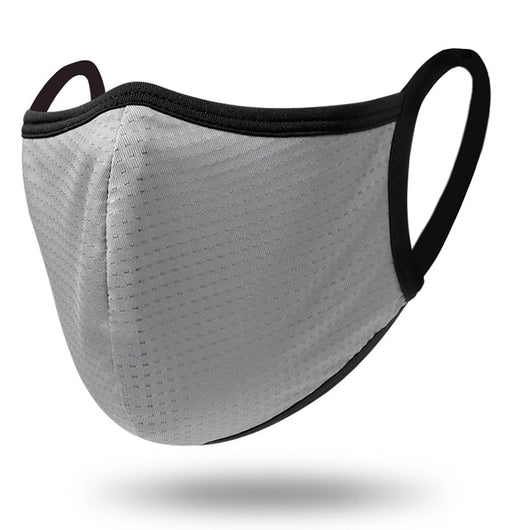 Black breathable polyester dust mask with textured fabric and ear loops, suitable for men and women in all seasons. - Image 8