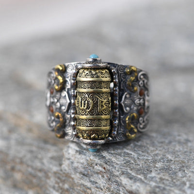 Anillo Giratorio Personalizado Ajustable Retro - Image 8