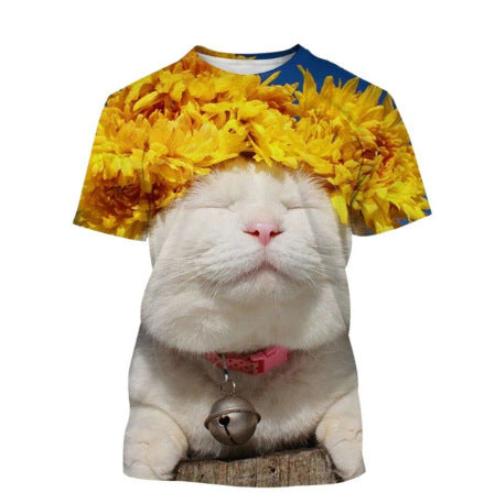 Playera para Hombre con Estampado 3D de Gatos Adorables - Image 11