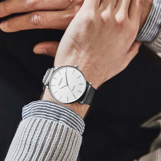 Reloj Casual de Acero para Hombre con Pulsera de Malla - Image 20