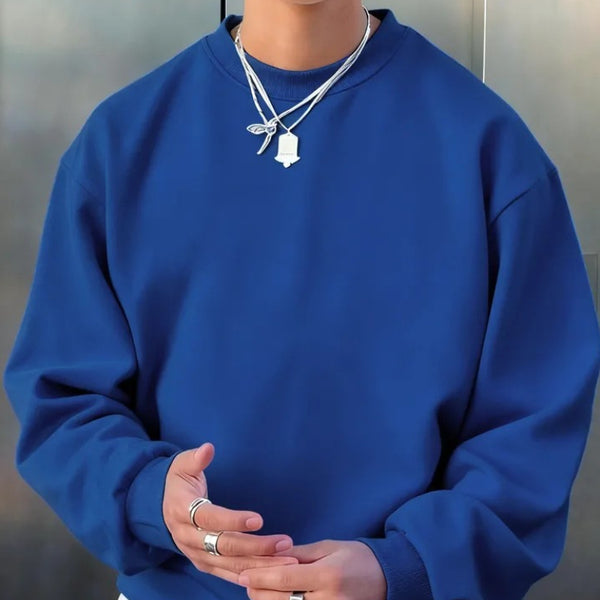 Suéter de Lana Merino para Hombre - Cuello Redondo Casual