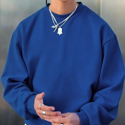 Suéter de Lana Merino para Hombre - Cuello Redondo Casual