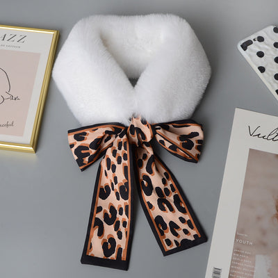 Pañuelo Estampado Leopardo Tono Sólido - Image 10