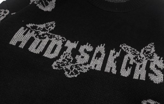 Suéter Jacquard Retro Tejido Holgado Cuello Redondo Versátil - Image 14