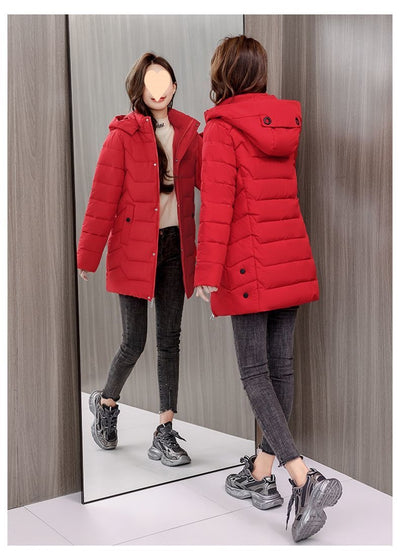 Abrigo Térmico Ajustado Reductor para Mujer - Algodón Premium Invierno - Image 12