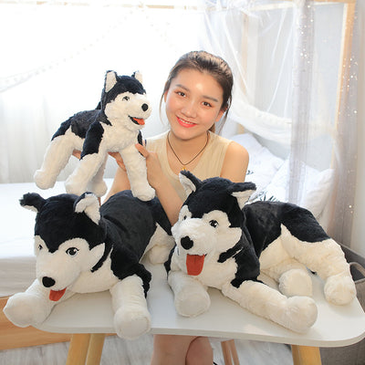 Peluche Almohada Perro Husky Simulado - Image 8