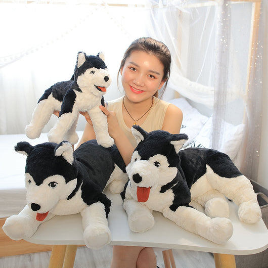 Peluche Almohada Perro Husky Simulado - Image 8