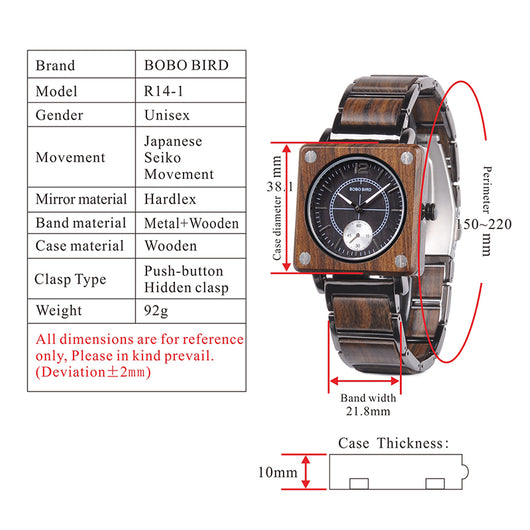 Reloj de Pareja Cuadrado Multifuncional de Cuarzo - Image 8