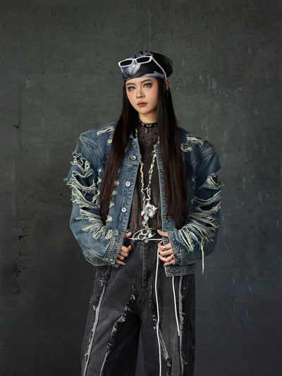 Chaqueta Denim Acolchada con Remaches y Hombros Reforzados - Image 20