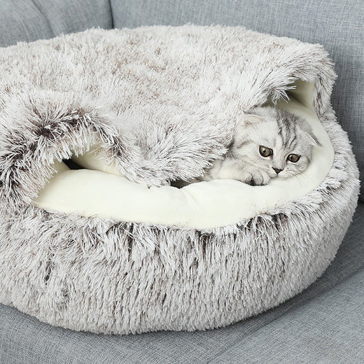 Cama Cueva Acogedora para Gatos y Perros - Diseño Tipo Donut Térmico - Image 5
