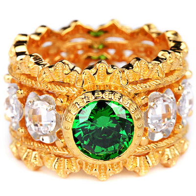 Anillo de Plata con Encaje Calado y Circonitas Brillantes - Image 8